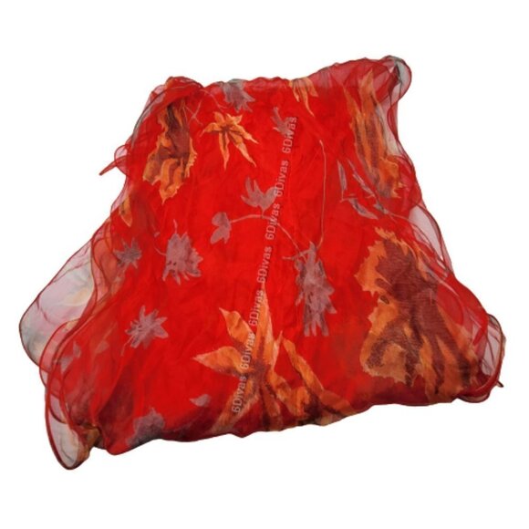 Red SILK Scarf NEW - Picture 2 of 13